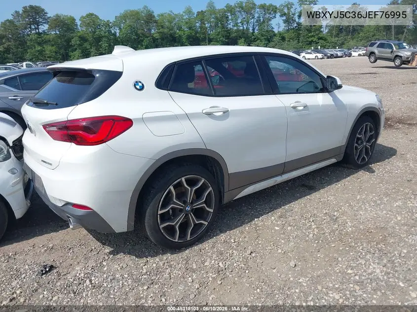 2018 BMW X2 xDrive28I VIN: WBXYJ5C36JEF76995 Lot: 45318103