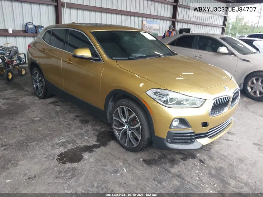 2018 BMW X2 Sdrive28I VIN: WBXYJ3C37JEJ84707 Lot: 45345134
