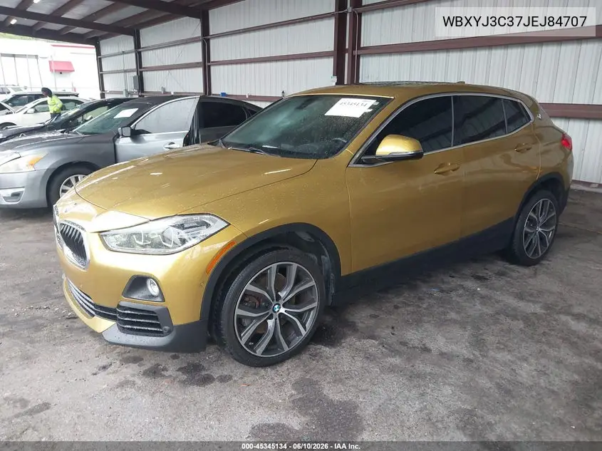 2018 BMW X2 Sdrive28I VIN: WBXYJ3C37JEJ84707 Lot: 45345134