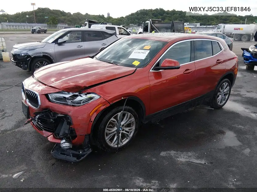 2018 BMW X2 xDrive28I VIN: WBXYJ5C33JEF81846 Lot: 45382901