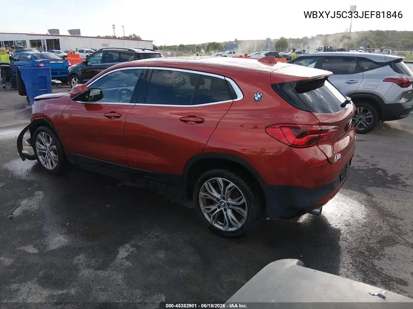 2018 BMW X2 xDrive28I VIN: WBXYJ5C33JEF81846 Lot: 45382901