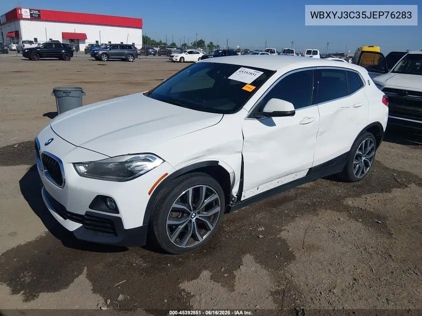 2018 BMW X2 Sdrive28I VIN: WBXYJ3C35JEP76283 Lot: 45392851