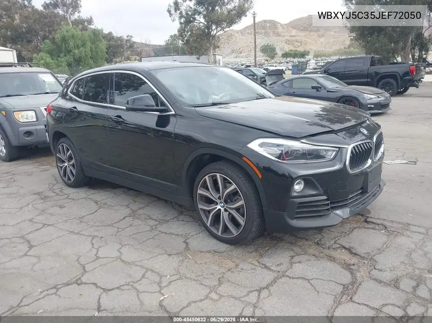 2018 BMW X2 xDrive28I VIN: WBXYJ5C35JEF72050 Lot: 45450632