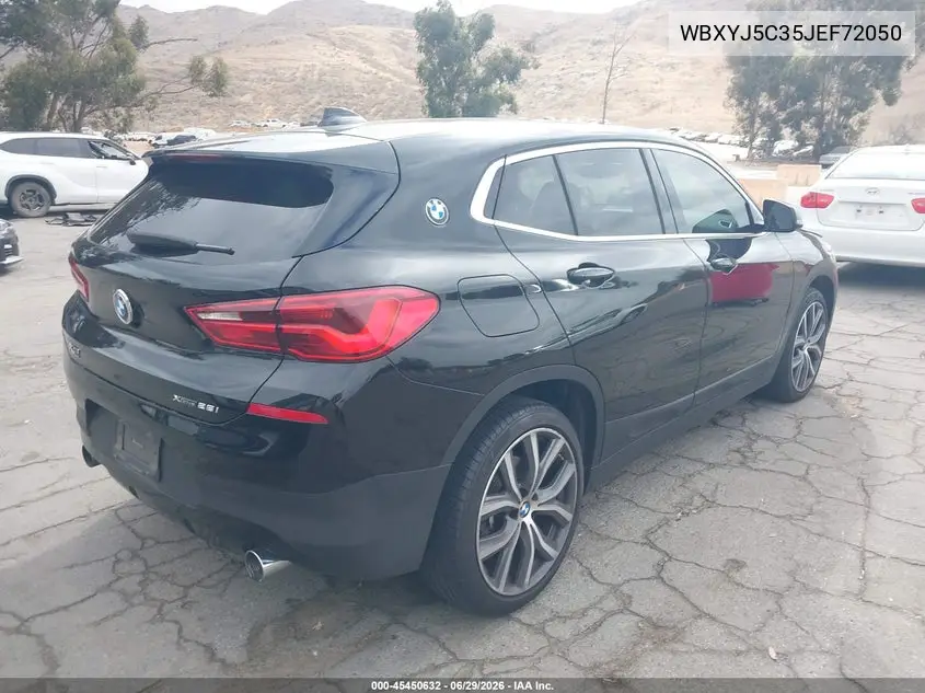 2018 BMW X2 xDrive28I VIN: WBXYJ5C35JEF72050 Lot: 45450632