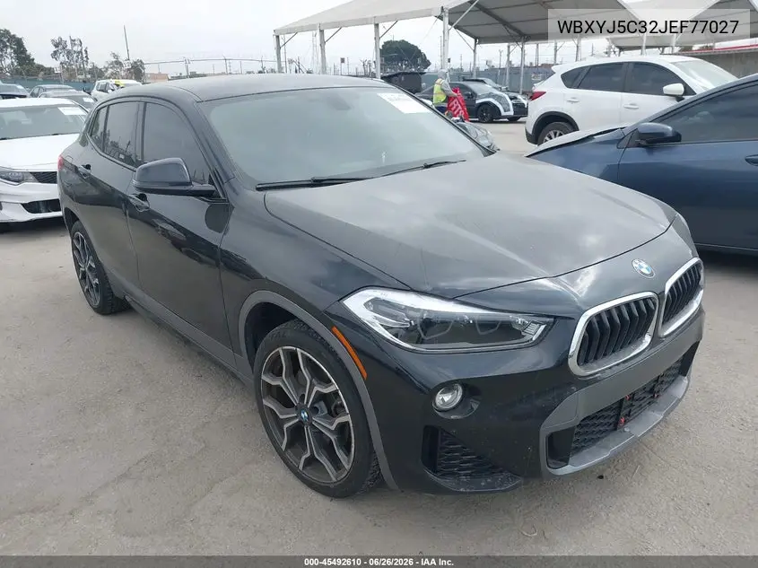 2018 BMW X2 xDrive28I VIN: WBXYJ5C32JEF77027 Lot: 45492610