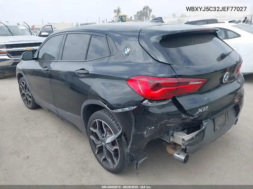2018 BMW X2 xDrive28I VIN: WBXYJ5C32JEF77027 Lot: 45492610