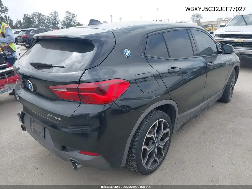 2018 BMW X2 xDrive28I VIN: WBXYJ5C32JEF77027 Lot: 45492610