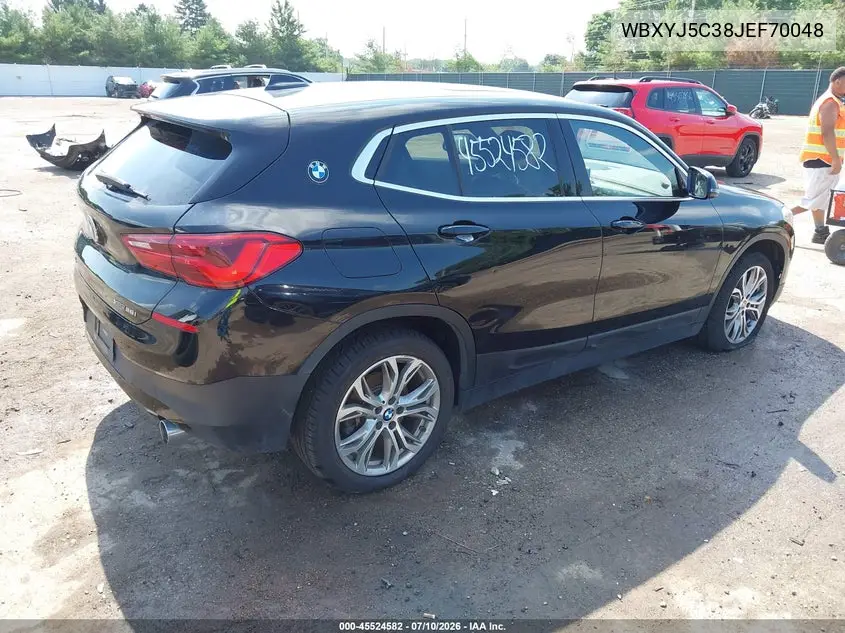 2018 BMW X2 xDrive28I VIN: WBXYJ5C38JEF70048 Lot: 45524582