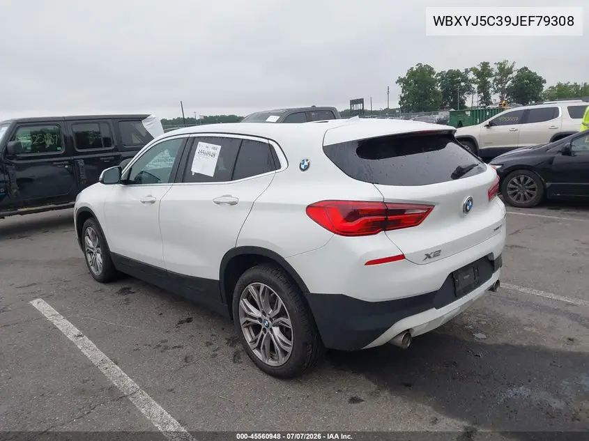2018 BMW X2 xDrive28I VIN: WBXYJ5C39JEF79308 Lot: 45560948