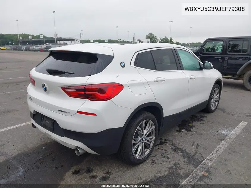 2018 BMW X2 xDrive28I VIN: WBXYJ5C39JEF79308 Lot: 45560948