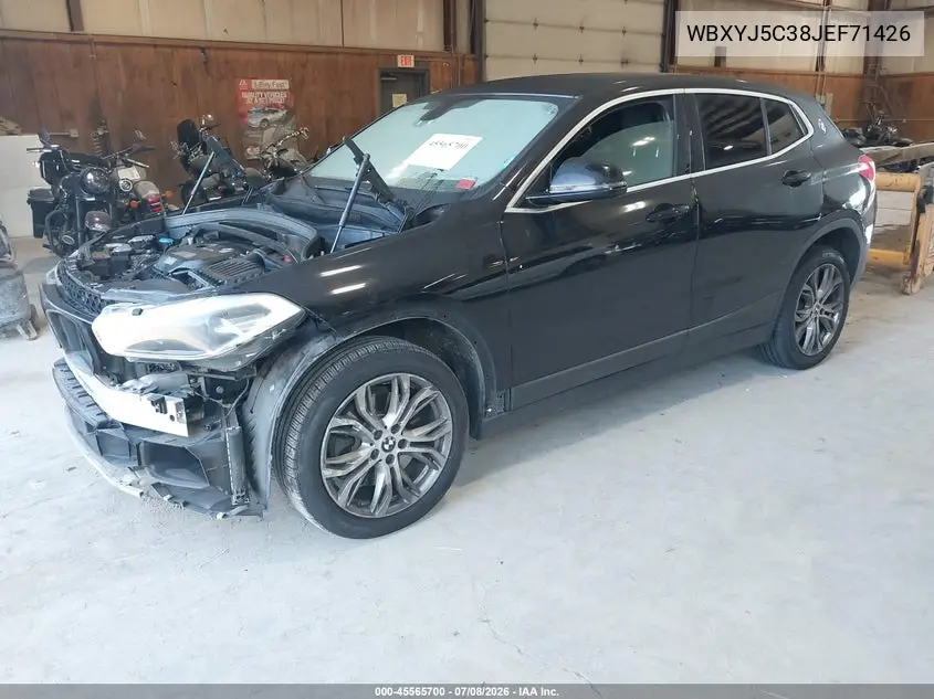 2018 BMW X2 xDrive28I VIN: WBXYJ5C38JEF71426 Lot: 45565700