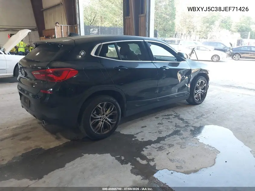 2018 BMW X2 xDrive28I VIN: WBXYJ5C38JEF71426 Lot: 45565700