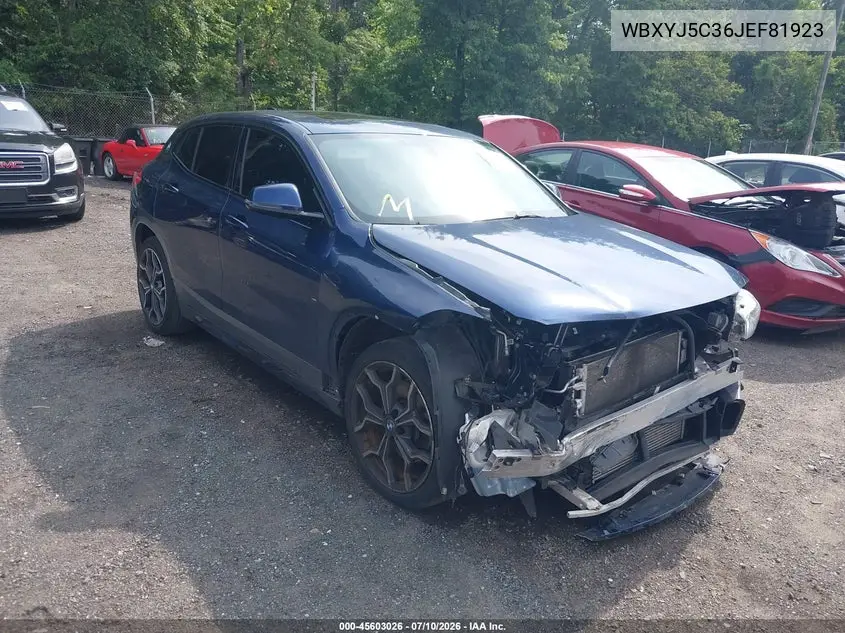 2018 BMW X2 xDrive28I VIN: WBXYJ5C36JEF81923 Lot: 45603026