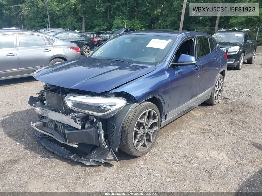 2018 BMW X2 xDrive28I VIN: WBXYJ5C36JEF81923 Lot: 45603026