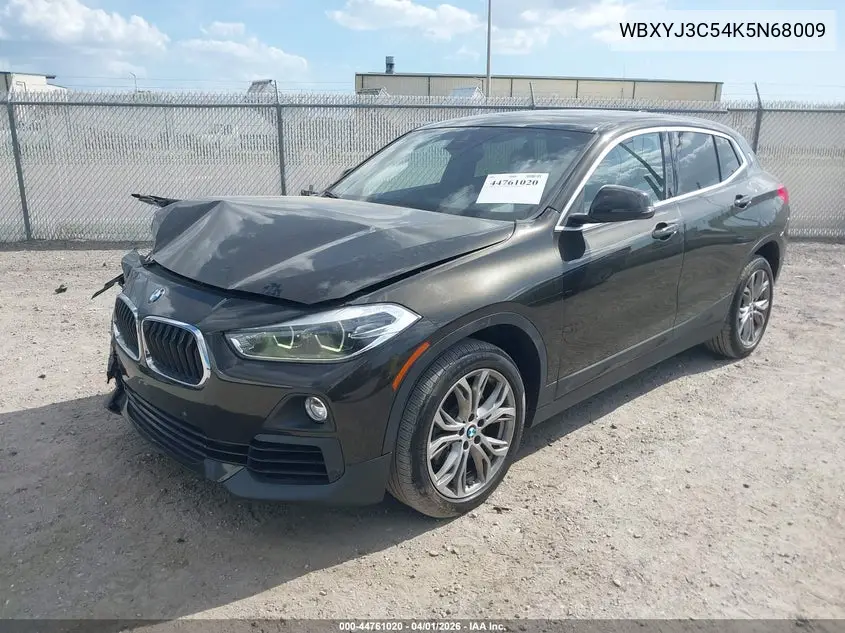 2019 BMW X2 Sdrive28I VIN: WBXYJ3C54K5N68009 Lot: 44761020