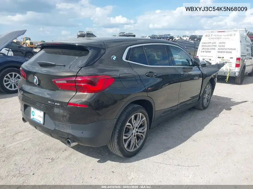 2019 BMW X2 Sdrive28I VIN: WBXYJ3C54K5N68009 Lot: 44761020