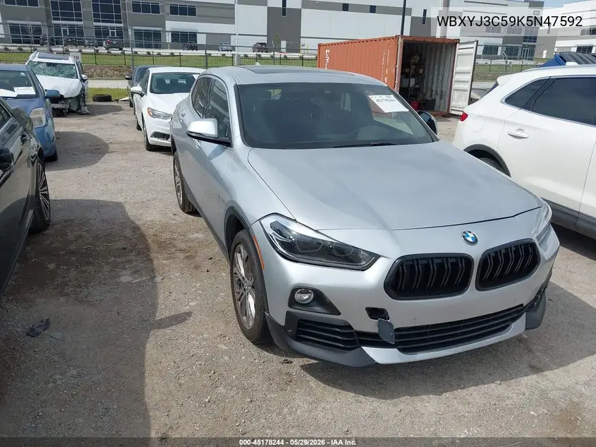 2019 BMW X2 Sdrive28I VIN: WBXYJ3C59K5N47592 Lot: 45178244