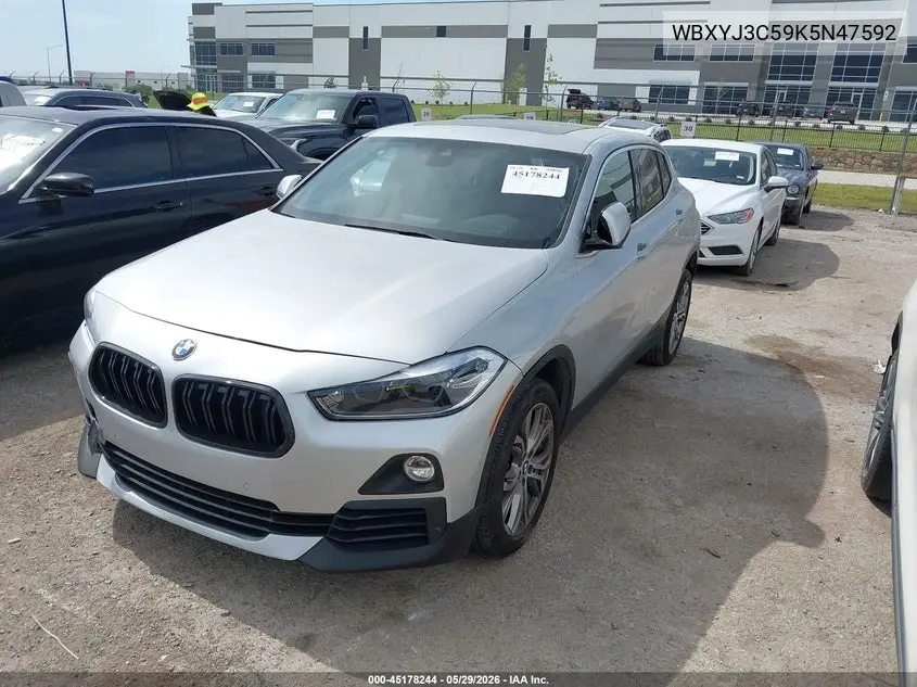 2019 BMW X2 Sdrive28I VIN: WBXYJ3C59K5N47592 Lot: 45178244