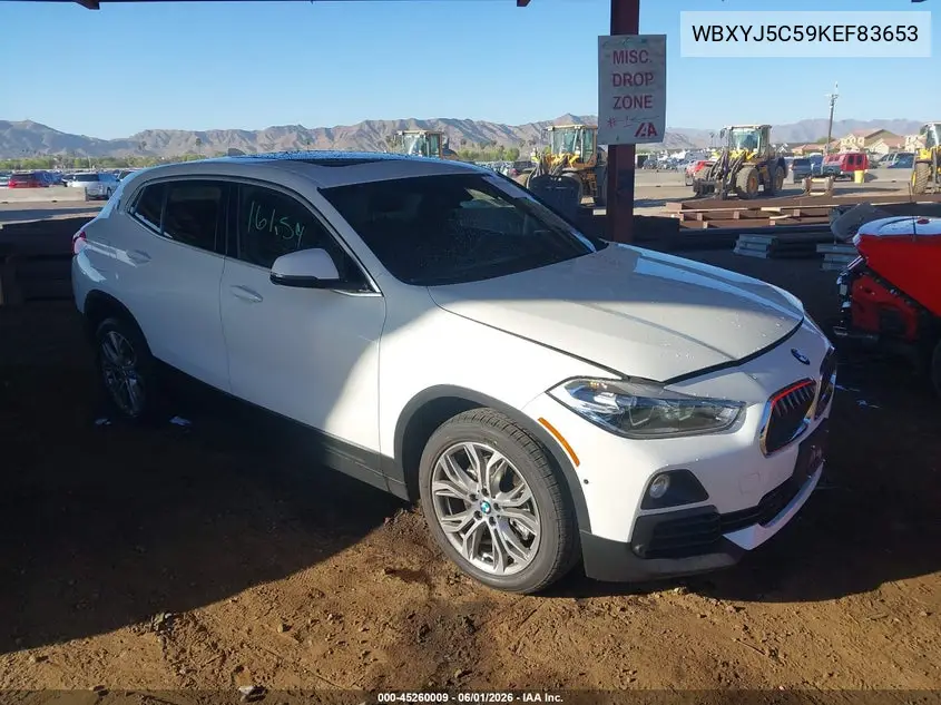 2019 BMW X2 xDrive28I VIN: WBXYJ5C59KEF83653 Lot: 45260009