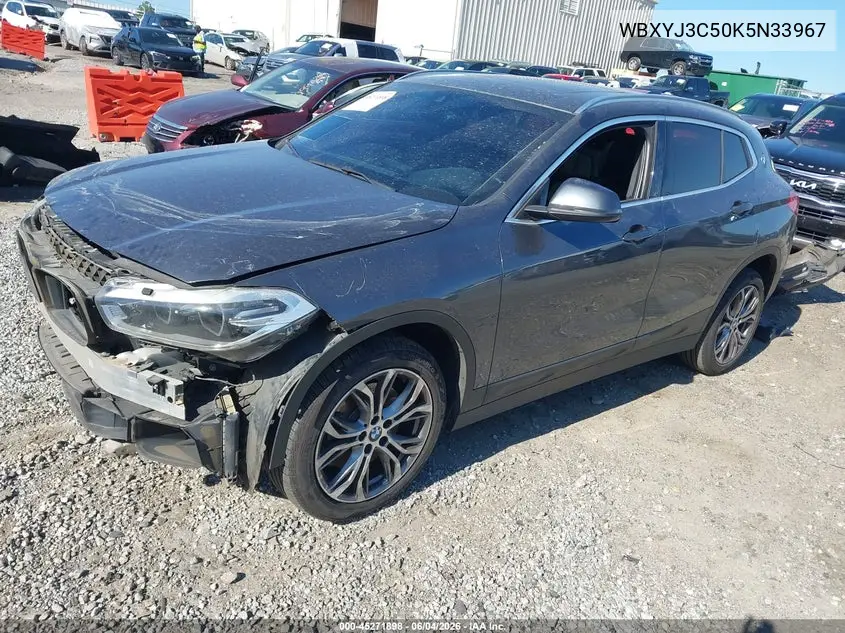 2019 BMW X2 Sdrive28I VIN: WBXYJ3C50K5N33967 Lot: 45271898