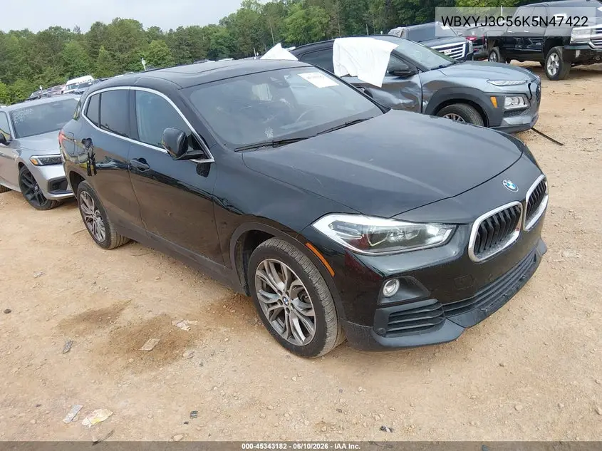 2019 BMW X2 Sdrive28I VIN: WBXYJ3C56K5N47422 Lot: 45343182