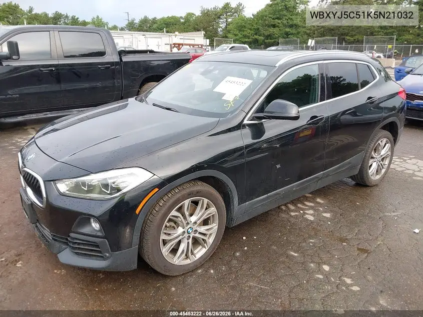 2019 BMW X2 xDrive28I VIN: WBXYJ5C51K5N21032 Lot: 45453222