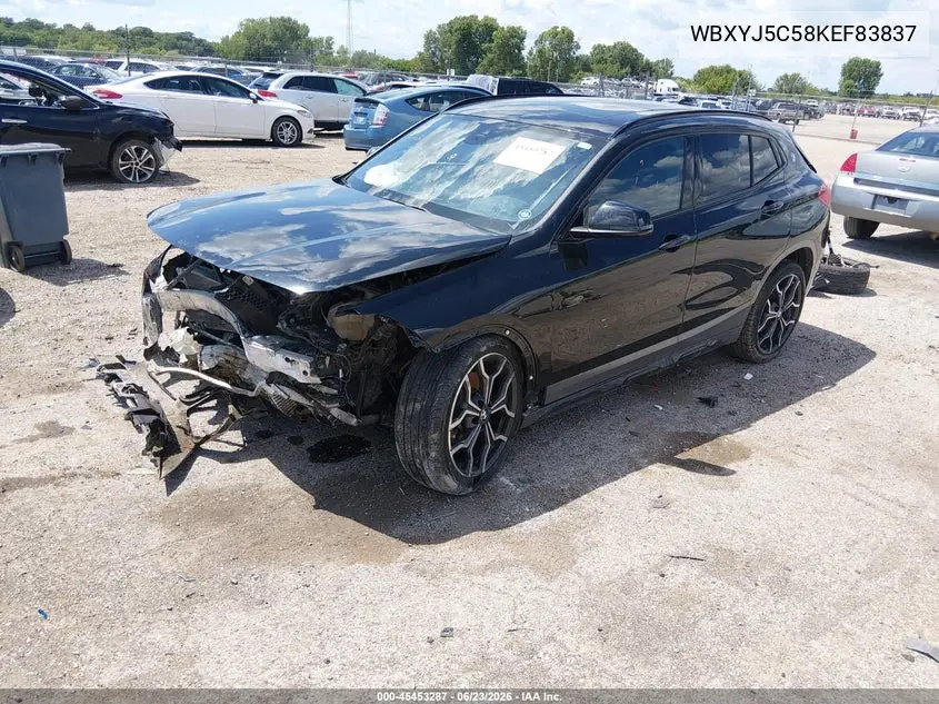 2019 BMW X2 xDrive28I VIN: WBXYJ5C58KEF83837 Lot: 45453287