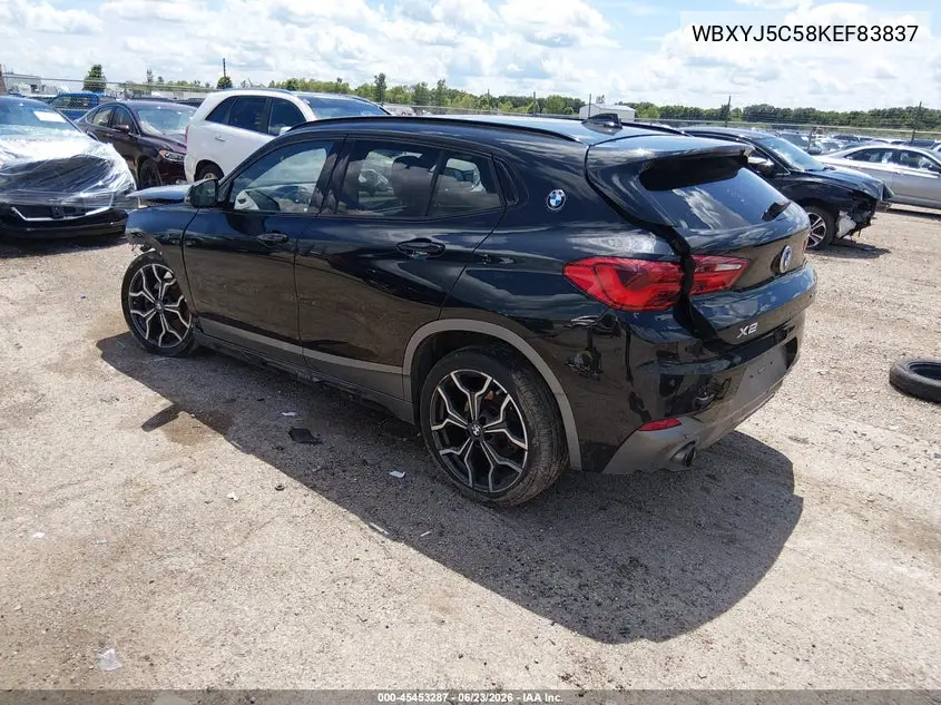 2019 BMW X2 xDrive28I VIN: WBXYJ5C58KEF83837 Lot: 45453287