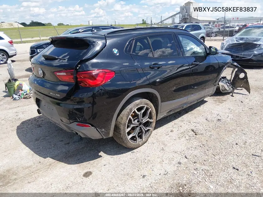 2019 BMW X2 xDrive28I VIN: WBXYJ5C58KEF83837 Lot: 45453287