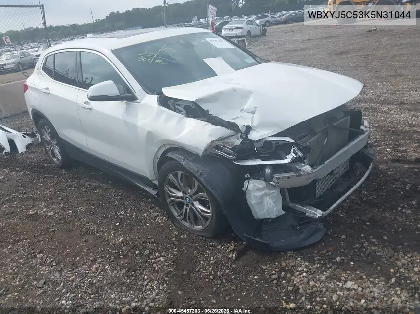 2019 BMW X2 xDrive28I VIN: WBXYJ5C53K5N31044 Lot: 45457203