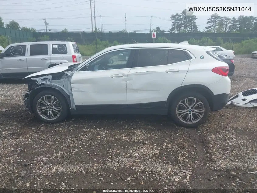 2019 BMW X2 xDrive28I VIN: WBXYJ5C53K5N31044 Lot: 45457203
