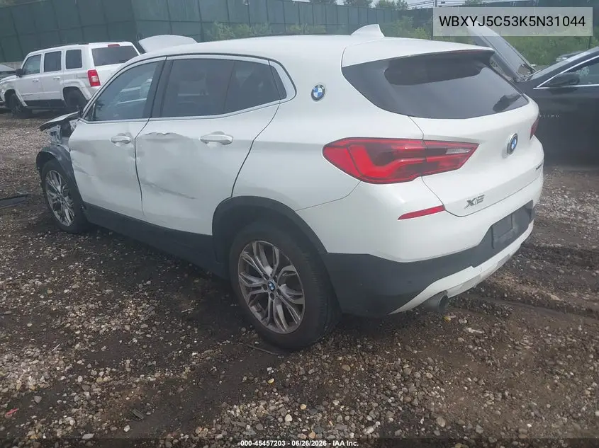 2019 BMW X2 xDrive28I VIN: WBXYJ5C53K5N31044 Lot: 45457203