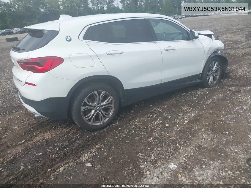 2019 BMW X2 xDrive28I VIN: WBXYJ5C53K5N31044 Lot: 45457203