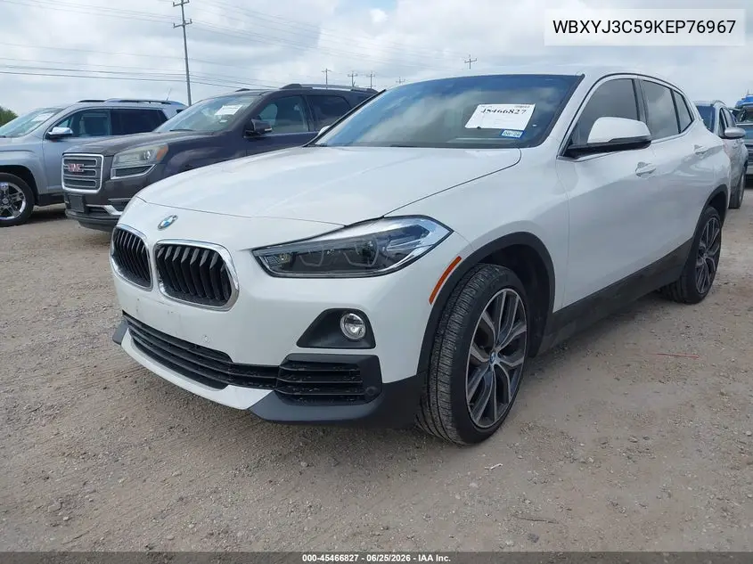 2019 BMW X2 Sdrive28I VIN: WBXYJ3C59KEP76967 Lot: 45466827