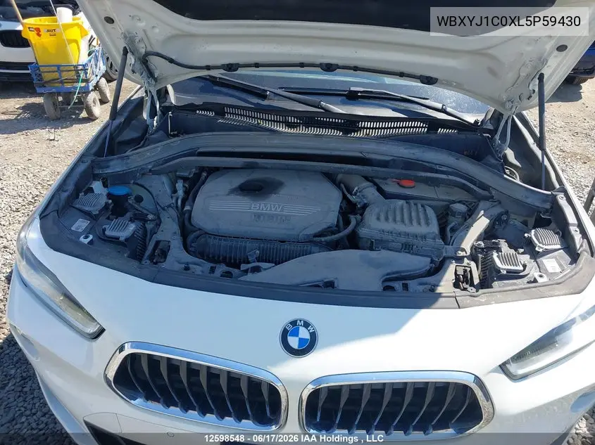 2020 BMW X2 X2 VIN: WBXYJ1C0XL5P59430 Lot: 12598548