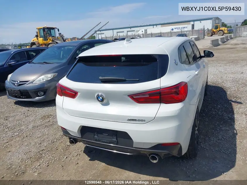 2020 BMW X2 X2 VIN: WBXYJ1C0XL5P59430 Lot: 12598548