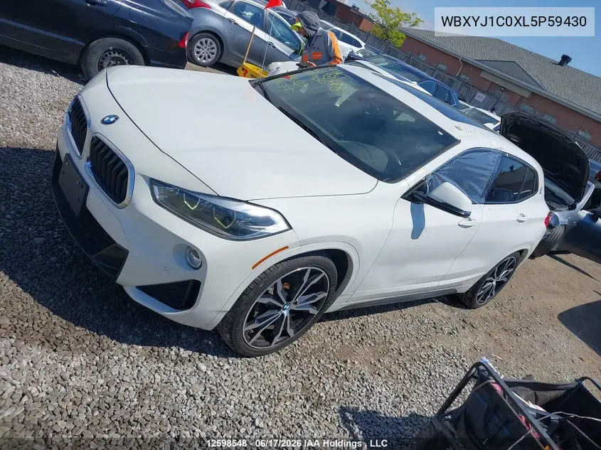 2020 BMW X2 X2 VIN: WBXYJ1C0XL5P59430 Lot: 12598548