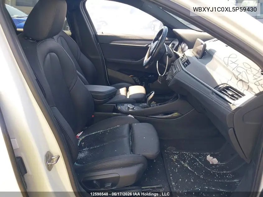 2020 BMW X2 X2 VIN: WBXYJ1C0XL5P59430 Lot: 12598548
