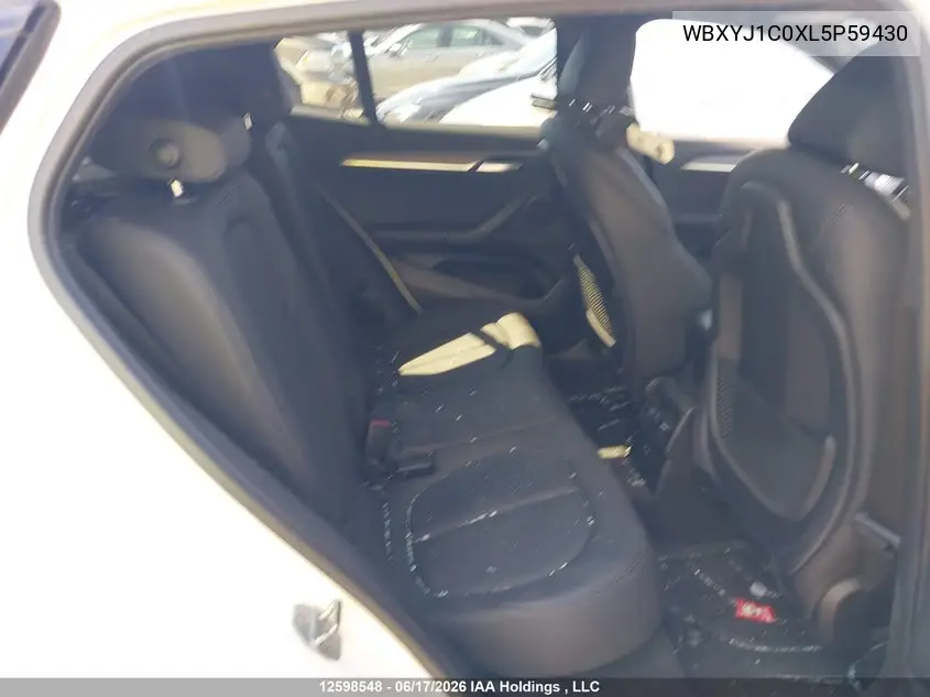 2020 BMW X2 X2 VIN: WBXYJ1C0XL5P59430 Lot: 12598548