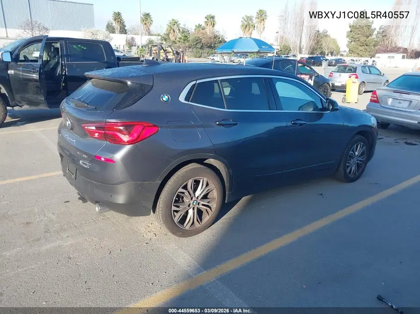 2020 BMW X2 xDrive28I VIN: WBXYJ1C08L5R40557 Lot: 44559653