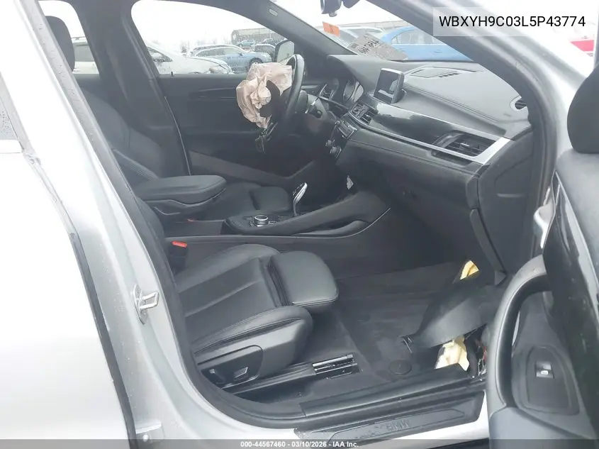 2020 BMW X2 Sdrive28I VIN: WBXYH9C03L5P43774 Lot: 44567460
