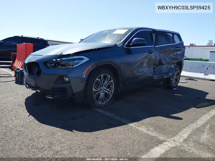 2020 BMW X2 Sdrive28I VIN: WBXYH9C03L5P59425 Lot: 45059281