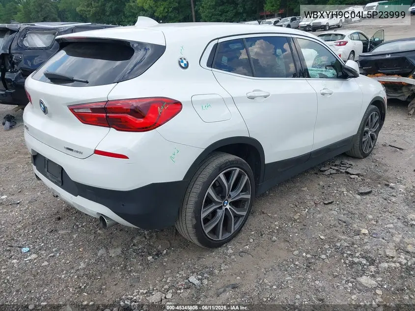 2020 BMW X2 Sdrive28I VIN: WBXYH9C04L5P23999 Lot: 45345806