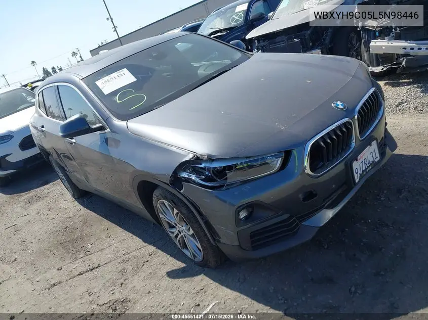 2020 BMW X2 Sdrive28I VIN: WBXYH9C05L5N98446 Lot: 45551421