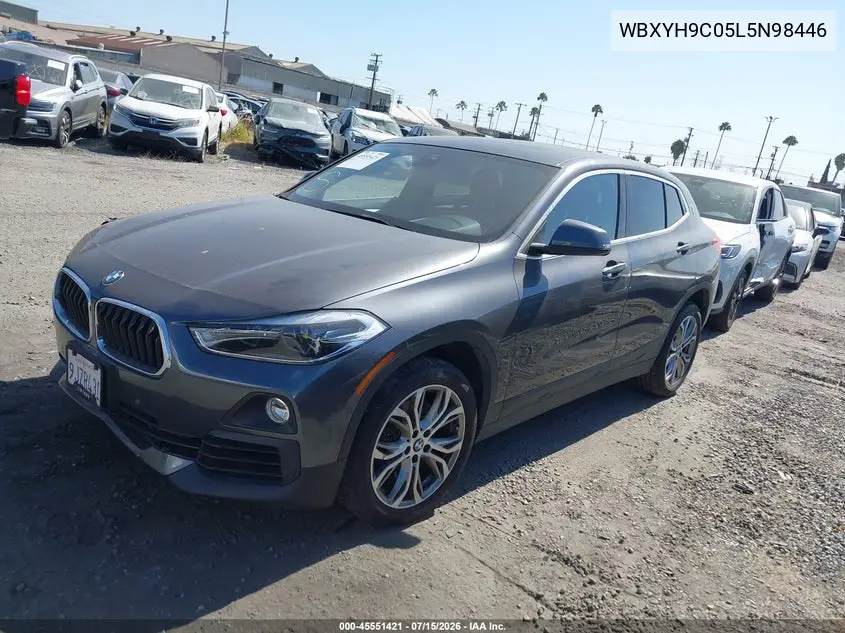 2020 BMW X2 Sdrive28I VIN: WBXYH9C05L5N98446 Lot: 45551421