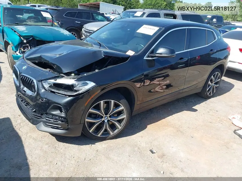 2020 BMW X2 Sdrive28I VIN: WBXYH9C02L5R18127 Lot: 45610601