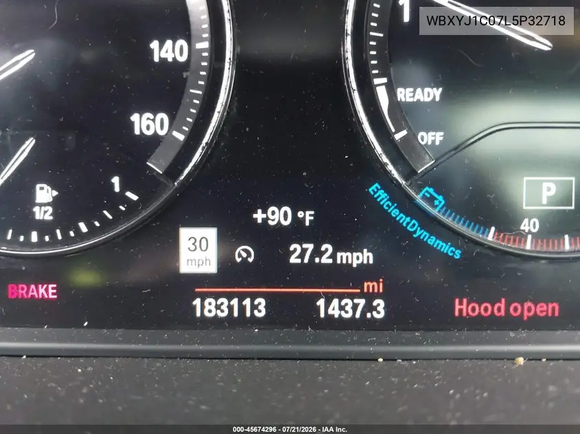 2020 BMW X2 xDrive28I VIN: WBXYJ1C07L5P32718 Lot: 45674296