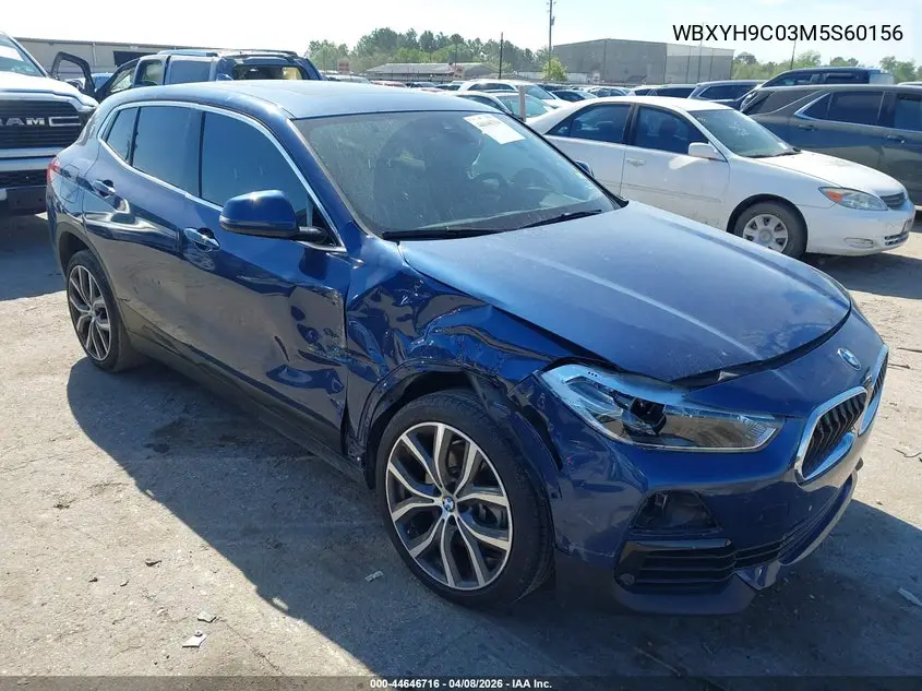 2021 BMW X2 Sdrive28I VIN: WBXYH9C03M5S60156 Lot: 44646716