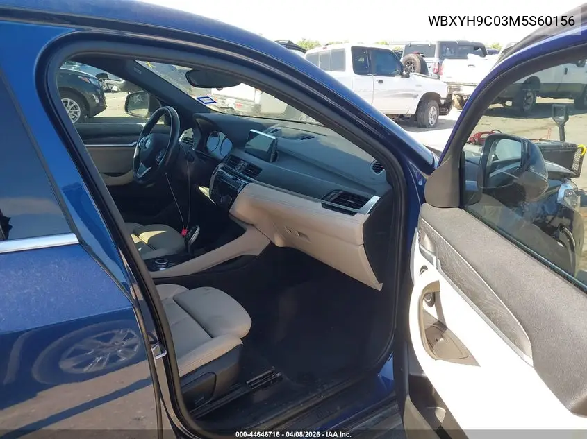 2021 BMW X2 Sdrive28I VIN: WBXYH9C03M5S60156 Lot: 44646716