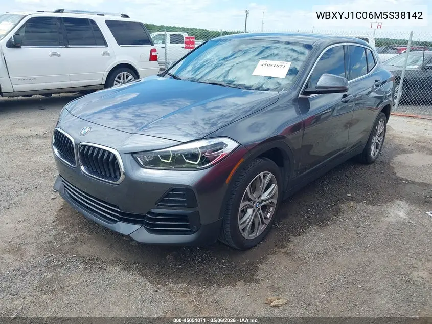 2021 BMW X2 xDrive28I VIN: WBXYJ1C06M5S38142 Lot: 45051071